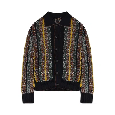 Pre-owned Amiri Braided Bandana Button-up Shirt 'black' | Men's Size M