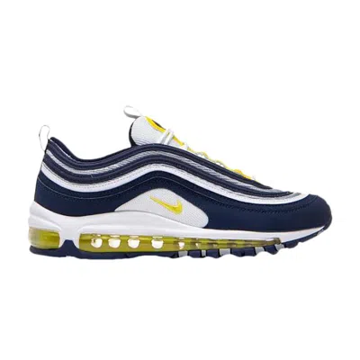 Pre-owned Nike Air Max 97 Bg 'dark Blue Opti Yellow' | White | Kid's Size 6.5