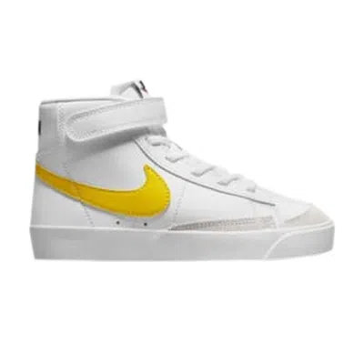 Pre-owned Nike Blazer Mid '77 Ps 'white Pecan Vivid Sulfur' | Kid's Size 11