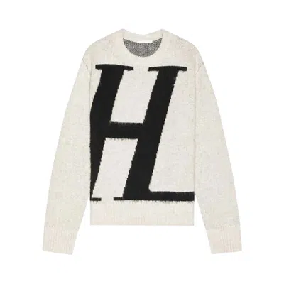 Pre-owned Helmut Lang Logo Brushed Sweater 'grey' | Men's Size L