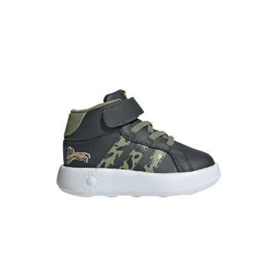 Pre-owned Adidas Originals Adidas Disney X Grand Court Mid I 'lion King' | Black | Infant Size 7.5