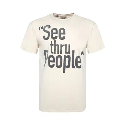 Pre-owned Gallery Dept. See Thru People Tee 'antique White' | Men's Size S