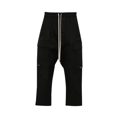 Pre-owned Rick Owens Cargo Cropped Pants 'black' | Men's Size 48