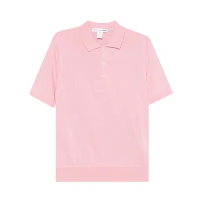 Pre-owned Comme Des Garçons Shirt Classic Knitted Polo Shirt 'pink' | Men's Size M