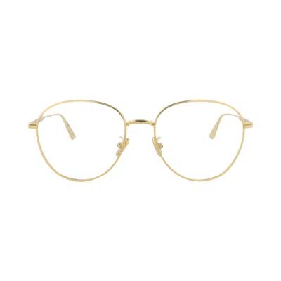 Pre-owned Dior Round Optical Glasses 'gold/transparent' | Women's Size Onesize