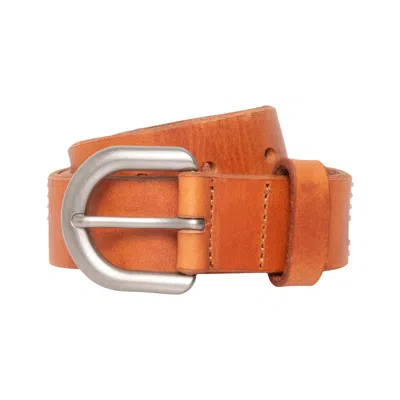 Pre-owned Stussy Stud Letter Belt 'worn Tan' | Men's Size L/xl