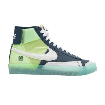Pre-owned Nike Blazer Mid '77 Gs 'move To Zero - Armory Navy' | Blue | Kid's Size 6