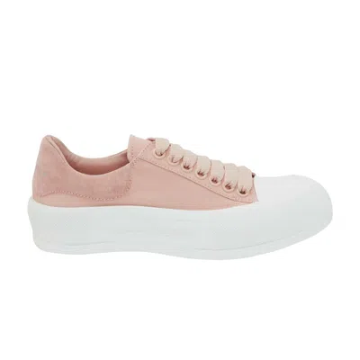 Pre-owned Alexander Mcqueen Wmns Deck Lace-up Plimsoll 'magnolia' | Pink | Women's Size 39.5