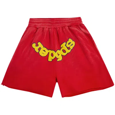 Pre-owned Sp5der Og Logo Sweatshort 'red' | Men's Size S