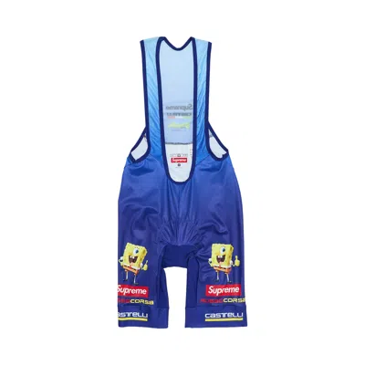 Pre-owned Supreme X Spongebob Squarepants X Castelli Cycling Bib 'blue' | Men's Size M