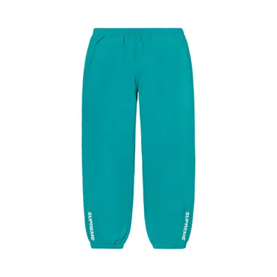 Pre-owned Supreme Warm Up Pant 'bright Teal' | Men's Size L