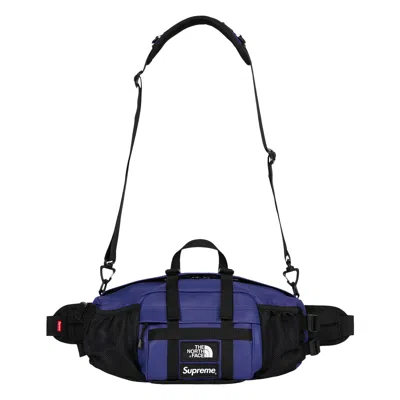 Pre-owned Supreme X The North Face Leather Mountain Waist Bag 'royal' | Blue | Men's Size Onesize