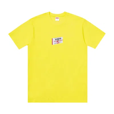 Pre-owned Supreme Luden's Tee 'yellow' | Men's Size L