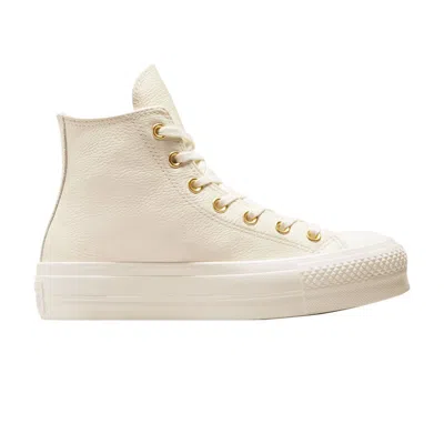 Pre-owned Converse Wmns Chuck Taylor All Star Lift Platform High 'gold' | Cream | Women's Size 8.5