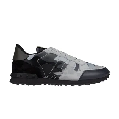 Pre-owned Valentino Garavani Valentino Valentino Rockrunner 'grey Camo' | Men's Size 40