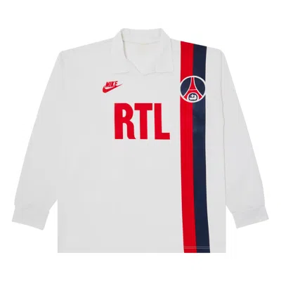 Pre-owned Paris Saint-germain Vintage  Home Stadium Shirt (europe Version) 'white' | Men's Size L