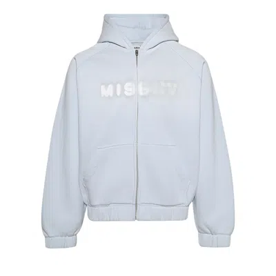 Pre-owned Misbhv Community Ocean Washed Zipped Hoodie 'blue' | Men's Size Xxl