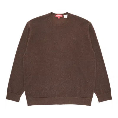 Pre-owned Supreme Metallic Long-sleeve Top 'brown' | Men's Size M