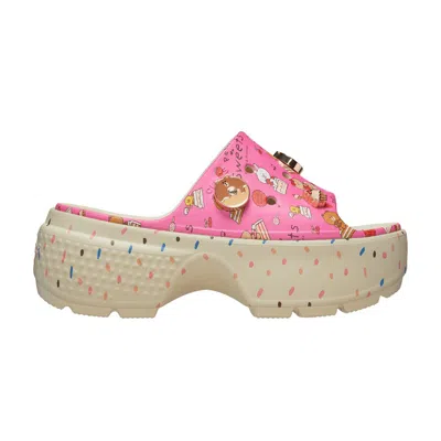 Pre-owned Crocs Line Friends X Stomp Slide 'petit Sweets' | Pink | Men's Size 8