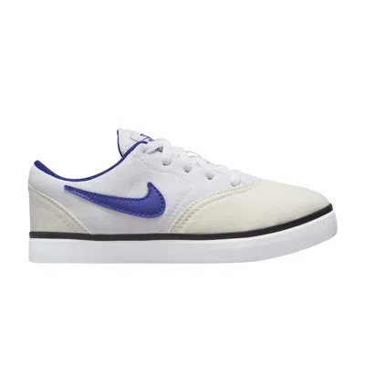 Pre-owned Nike Check Canvas Sb Ps 'summit White Royal Blue' | Kid's Size 12