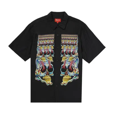 Pre-owned Supreme Skulls Short-sleeve Shirt 'black' | Men's Size M
