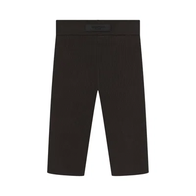 Pre-owned Essentials Fear Of God  Knit Rib Sport Short 'off Black' | Women's Size Xxs