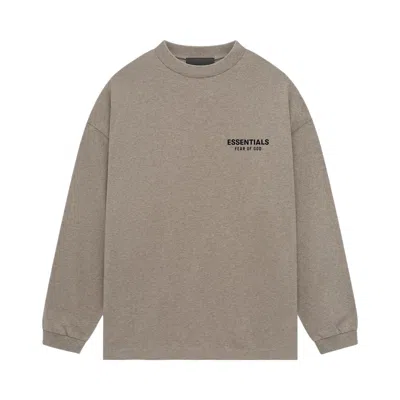 Pre-owned Essentials Fear Of God  Jersey Long-sleeve T-shirt 'heather Grey' | Men's Size M