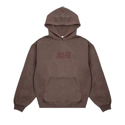 Pre-owned Bricks & Wood Core Logo Hoodie 'clove' | Brown | Men's Size Xl