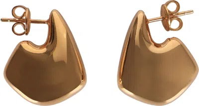 Bottega Veneta Fin Mini Earrings In Yellow