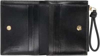 Jil Sander Giro Mini Leather Wallet In Black