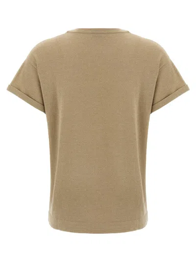 Brunello Cucinelli Short-sleeved Crewneck Knitted T-shirt