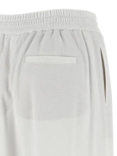 Brunello Cucinelli Hose Mit Elastischem Bund In White
