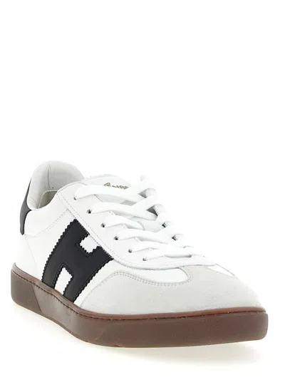 Hogan Sculpted Sneakers With Contrasting Accents In White