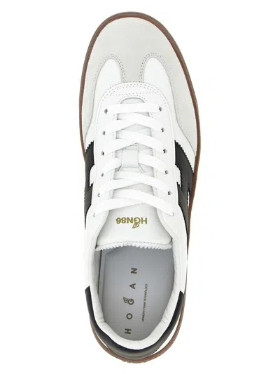 Hogan Sculpted Sneakers With Contrasting Accents In White