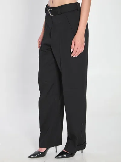 Bottega Veneta Trousers In Wool In Black