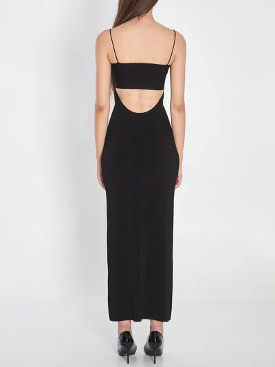 Alexander Wang Midi Dress With Cami Band In Black