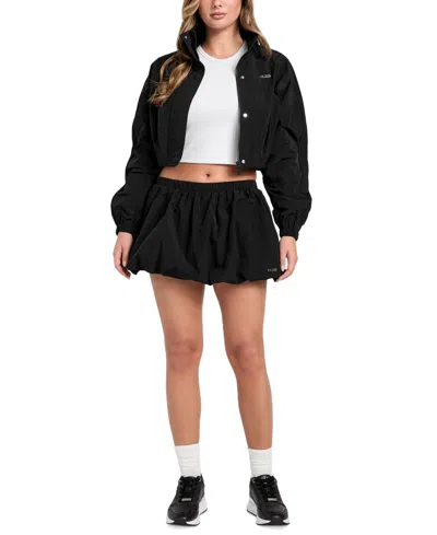 Guess Nina Balloon Hem Miniskort In Black