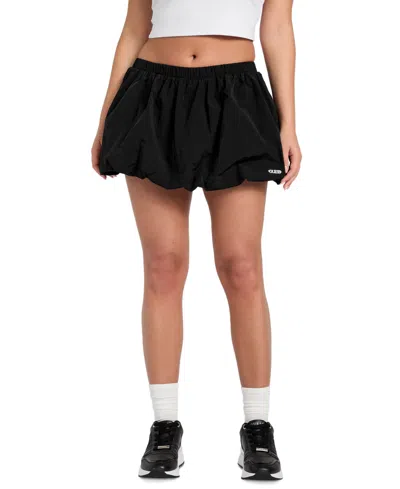 Guess Nina Balloon Hem Miniskort In Black