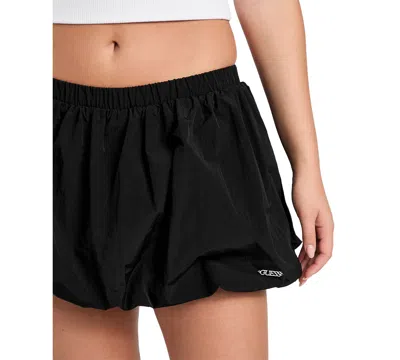 Guess Nina Balloon Hem Miniskort In Black
