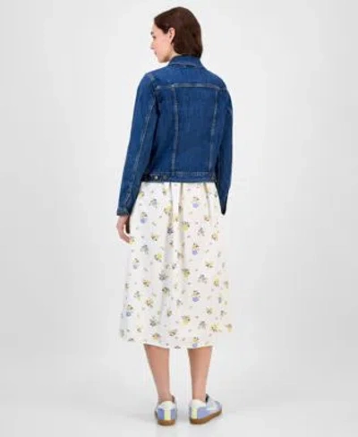 Levi's Levis Womens Original Denim Trucker Jacket Adore Midi Dress