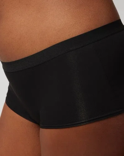 Soma Women's Cotton Boyshort Panty In Gray Size Large |