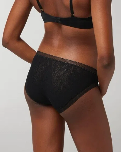 Soma Women's  Hipster Panty With Stretch Lace In Gray Size Xs