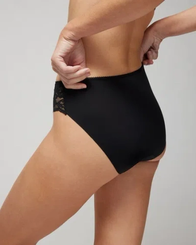 Soma Women's No Show Hipster Panty With Lace In Ivory Size Xl |  Vanishing Edge Panties
