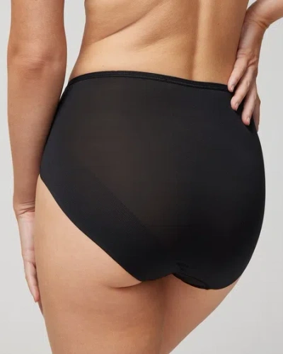 Soma Women's No Show Modern Brief Panty In Black Size Medium |  Vanishing Edge Panties