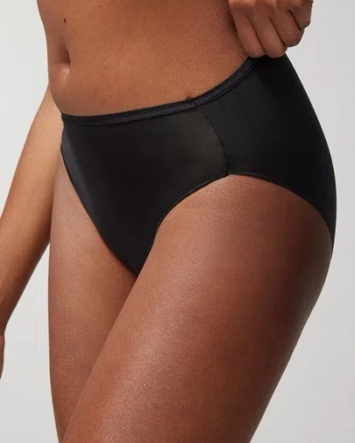 Soma Women's No Show High-leg Panty In Black Size Xs |  Vanishing Edge Panties