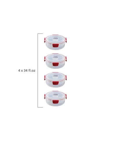 Joseph Joseph Nest Lock 8-piece Round Food Storage Container Set