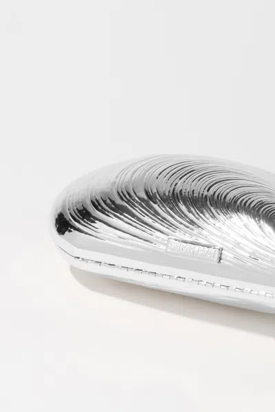Simkhai Women's Bridget Metal Oyster Clutch In Silver