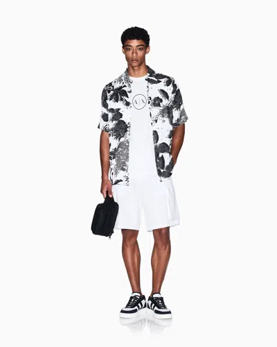 Armani Exchange Twill Cargo Bermuda Shorts