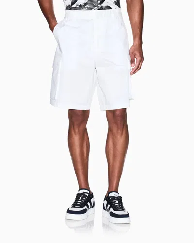 Armani Exchange Twill Cargo Bermuda Shorts