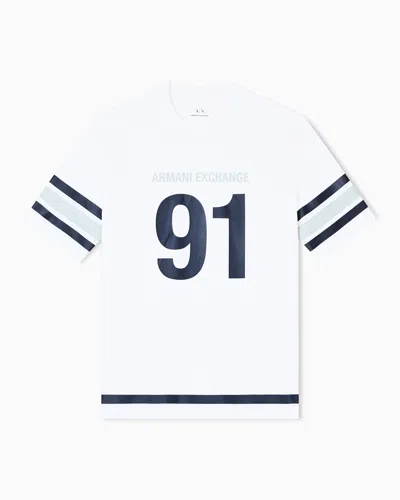 Armani Exchange Regular Fit T-shirts In White